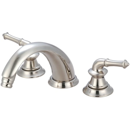 Two Handle Roman Tub Trim Set In PVD Brushed Nickel